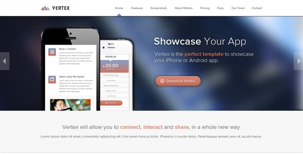 Vertex - Single Page App Template
