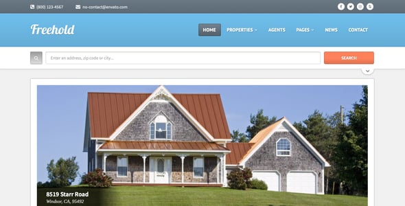 Freehold - Responsive Real Estate WordPress Theme