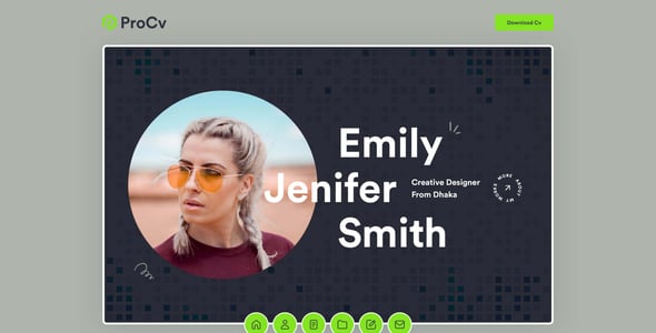 ProCv - CV Resume & Personal Portfolio HTML Template