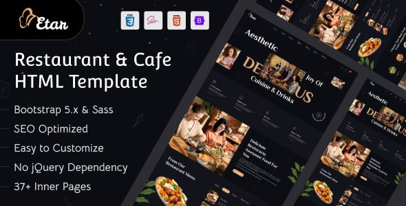 Etar - Restaurant & Cafe Bootstrap 5 Template