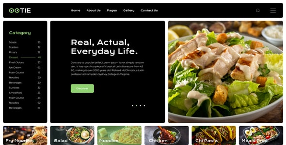 OOTIE - Modern Blog UI Figma Template