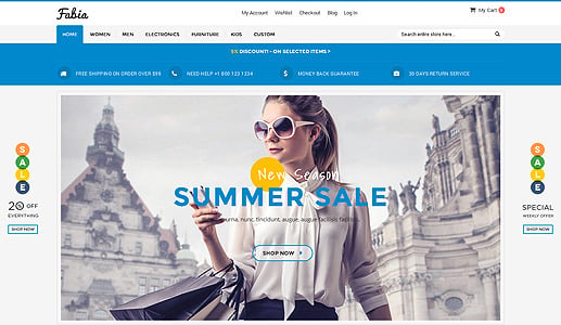Fabia - Multipurpose Responsive WooCommerce WordPress Theme