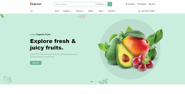 Carrot - Multipurpose eCommerce + Admin HTML Template