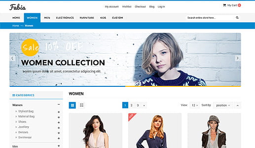 Fabia - Multipurpose Responsive WooCommerce WordPress Theme