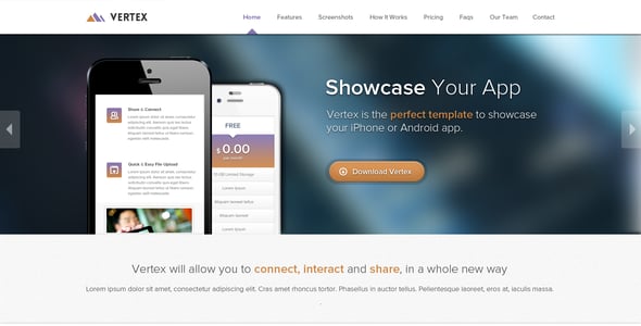 Vertex - Single Page App Template