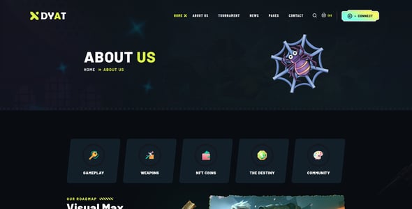 DYAT - eSports and Gaming NFT HTML Template