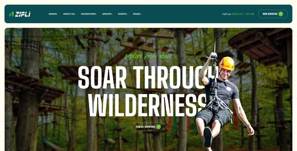 Zipli - Outdoor Adventures WordPress Theme