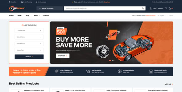 Karpart - Auto Parts WooCommerce Theme