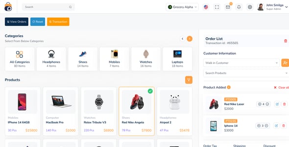 DreamsPOS - POS & Inventory Management Admin Dashboard Template (HTML Angular 17 React Vue Laravel)