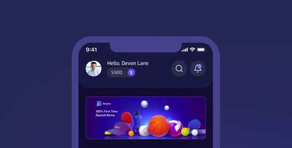Betpro- Sports Betting Mobile App Template