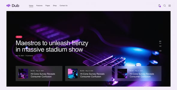 Dub - Music WordPress Theme