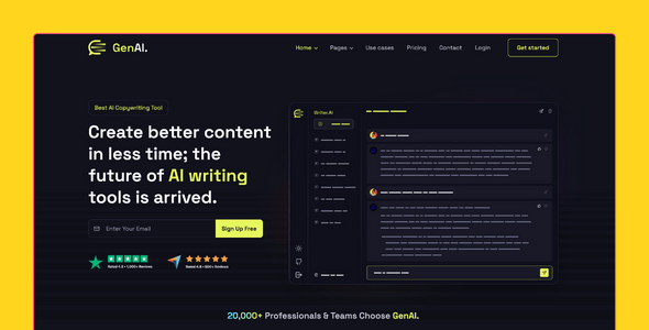 Gen AI - AI Agency & Technology Startup Elementor WordPress Theme