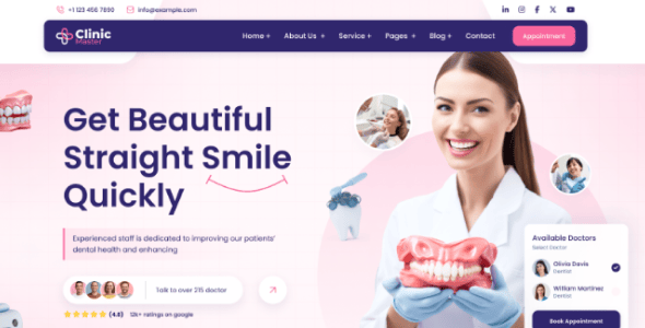 ClinicMaster | Medical Hospital & Doctor Multipurpose Bootstrap HTML Template