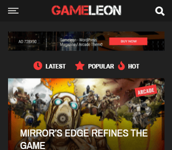 Gameleon - WordPress Gaming & Magazine Theme