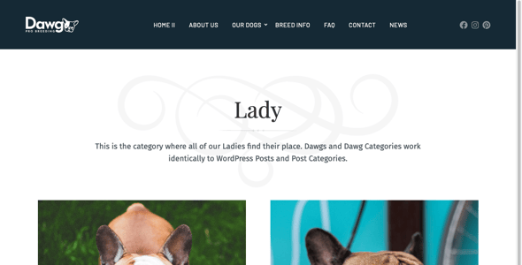 Dawg - WP Dog Breeder theme