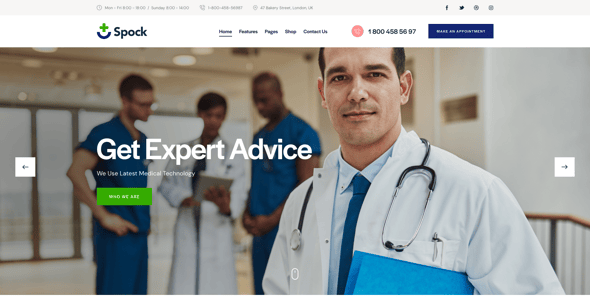 Spock - Medical WordPress Theme